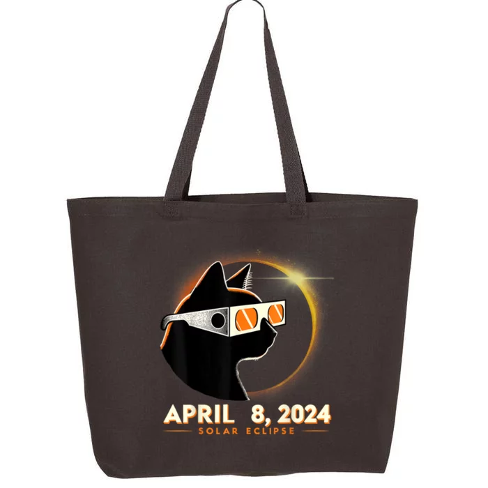 2024 Solar Eclipse Cat Wearing Solar Eclipse Glasses 25L Jumbo Tote