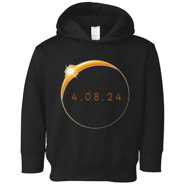 2024 Solar Eclipse 2024 040824 Eclipse Toddler Hoodie