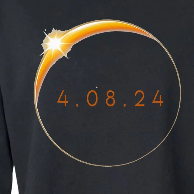 2024 Solar Eclipse 2024 040824 Eclipse Cropped Pullover Crew