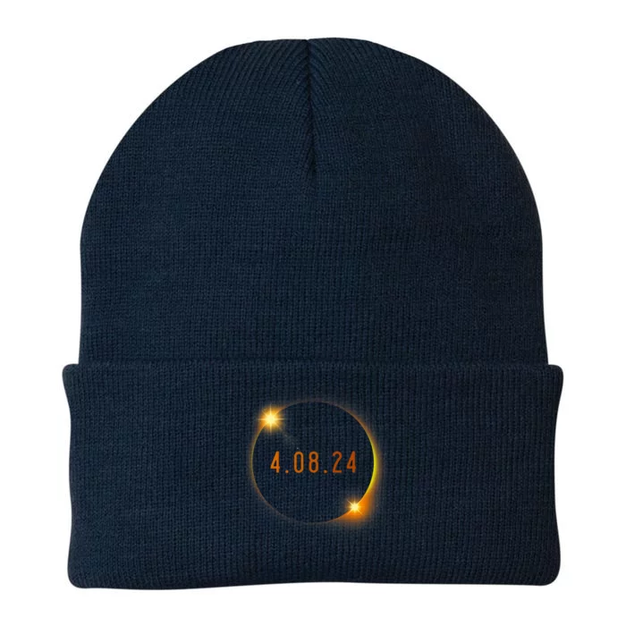 2024 Solar Eclipse American Totality Spring 4.08.24 Knit Cap Winter Beanie