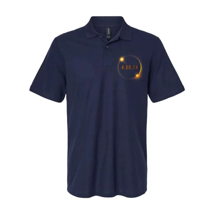 2024 Solar Eclipse American Totality Spring 4.08.24 Softstyle Adult Sport Polo