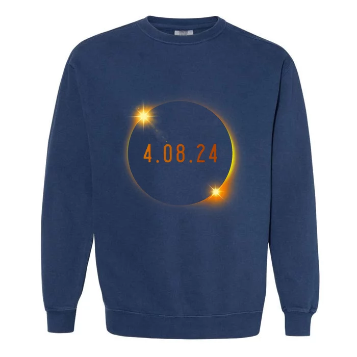 2024 Solar Eclipse American Totality Spring 4.08.24 Garment-Dyed Sweatshirt