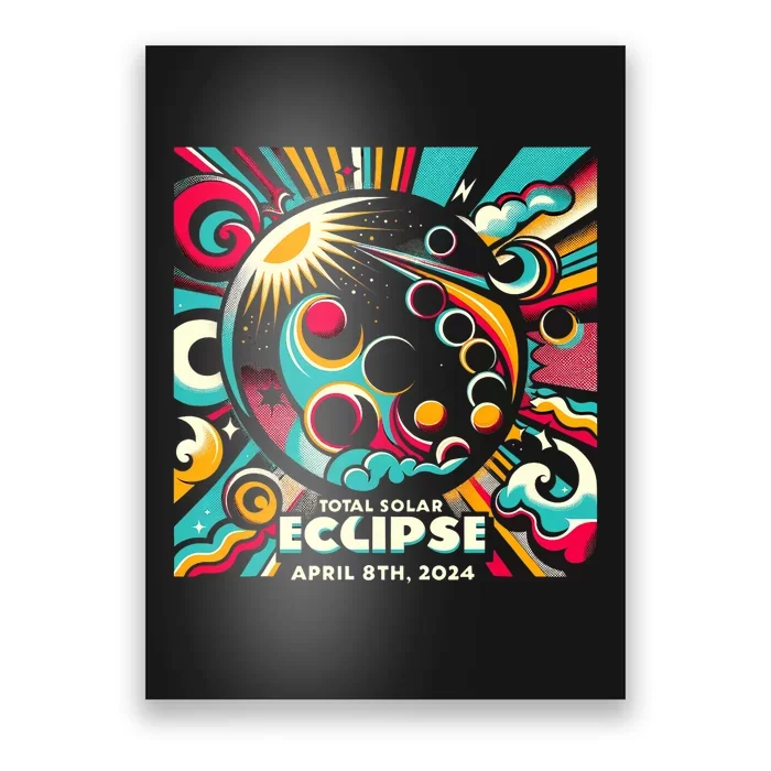 2024 Solar Eclipse 2024 04.08.24 Eclipse Design Poster