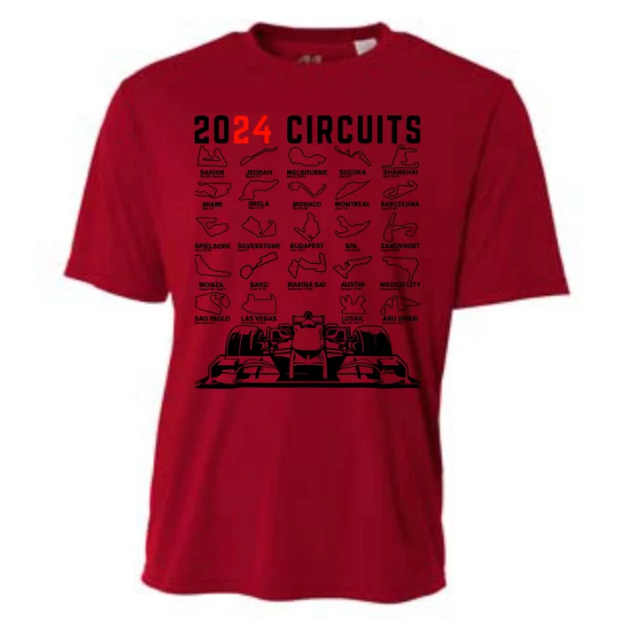 2024 Schedule Formula Racing Formula Fan Car Black Design Cooling Performance Crew T-Shirt