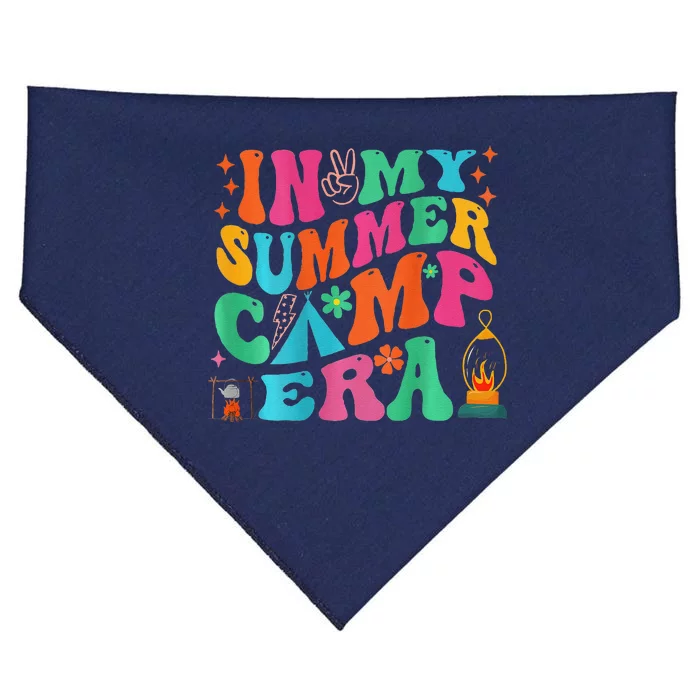 2 Side Groovy In My Summer Camp Era Retro Camping Crew USA-Made Doggie Bandana