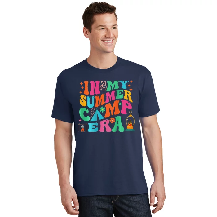 2 Side Groovy In My Summer Camp Era Retro Camping Crew T-Shirt