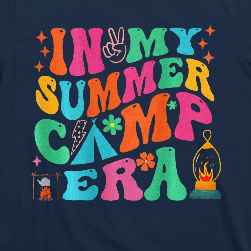 2 Side Groovy In My Summer Camp Era Retro Camping Crew T-Shirt