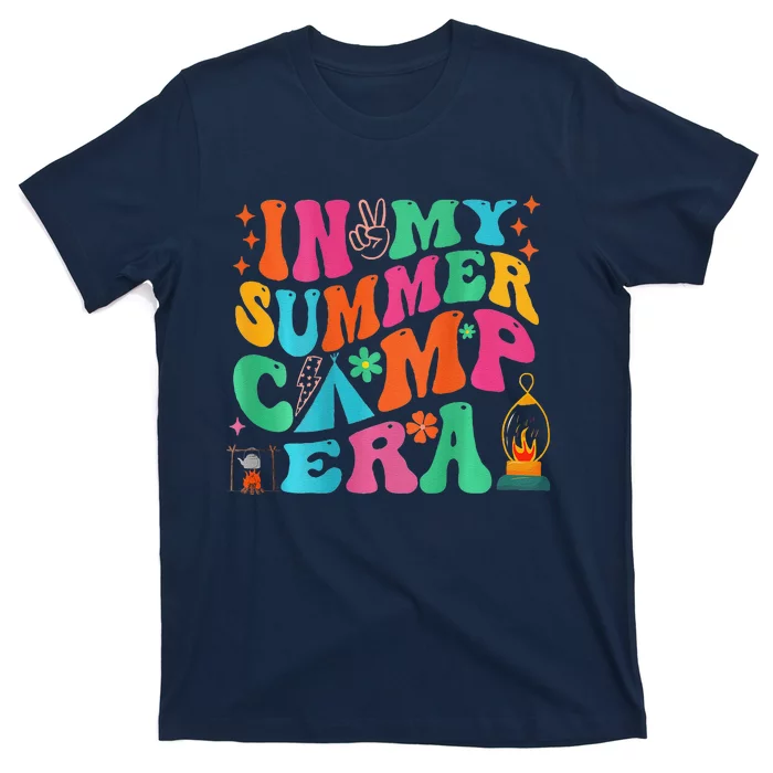 2 Side Groovy In My Summer Camp Era Retro Camping Crew T-Shirt