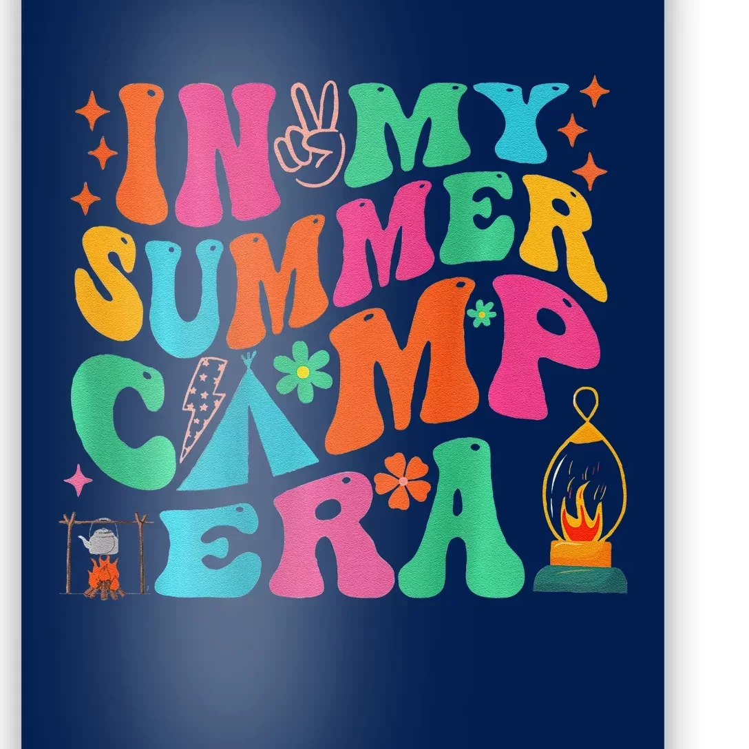 2 Side Groovy In My Summer Camp Era Retro Camping Crew Poster