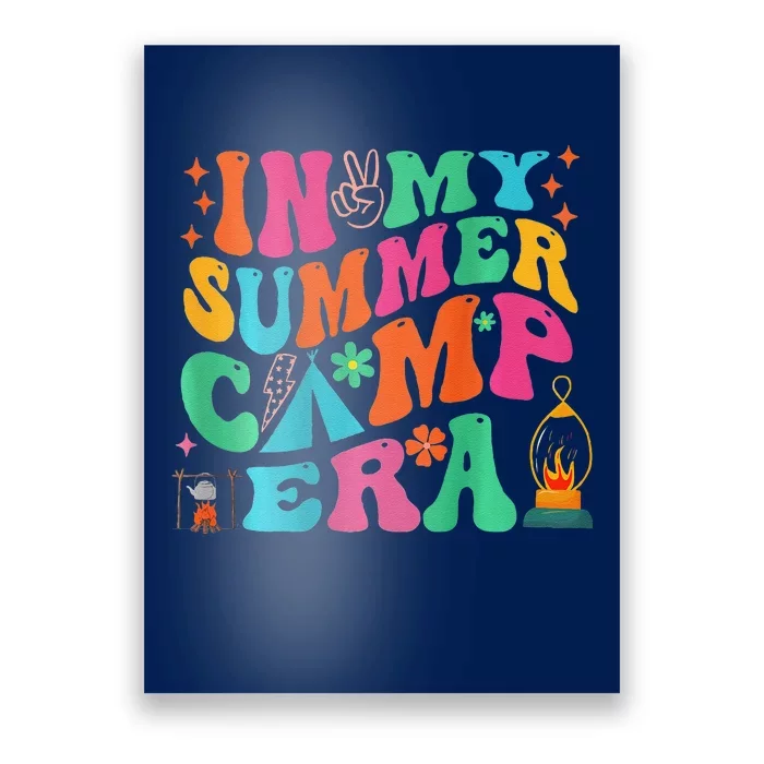 2 Side Groovy In My Summer Camp Era Retro Camping Crew Poster