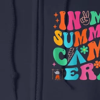 2 Side Groovy In My Summer Camp Era Retro Camping Crew Full Zip Hoodie