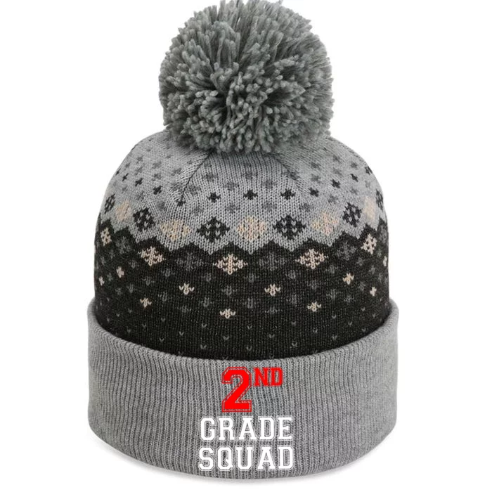 2ND Second Grade Squad Back To School Teacher Gifts The Baniff Cuffed Pom Beanie