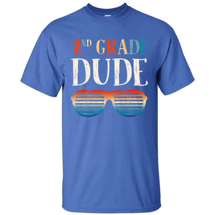 2Nd Second Grade Dude Sunglasses Back To School Gift Tall T-Shirt