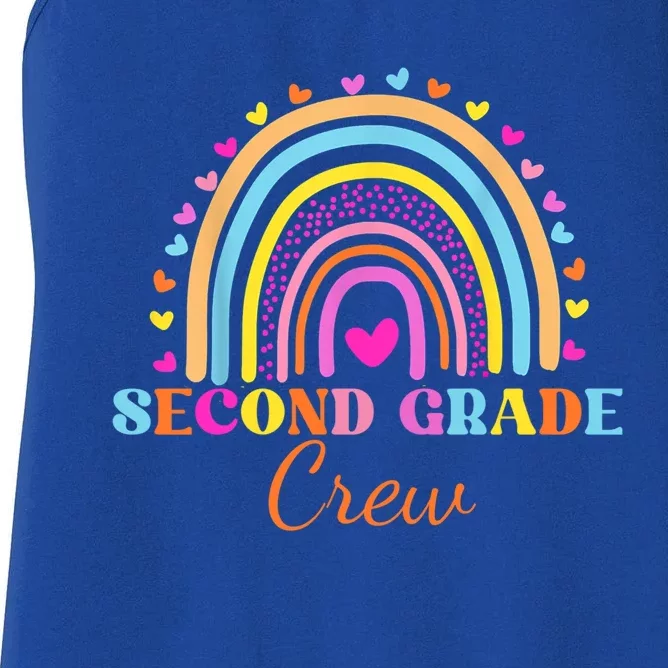 2Nd Second Grade Team Retro Groovy Happy First Day Of School Great Gift Women's Racerback Tank