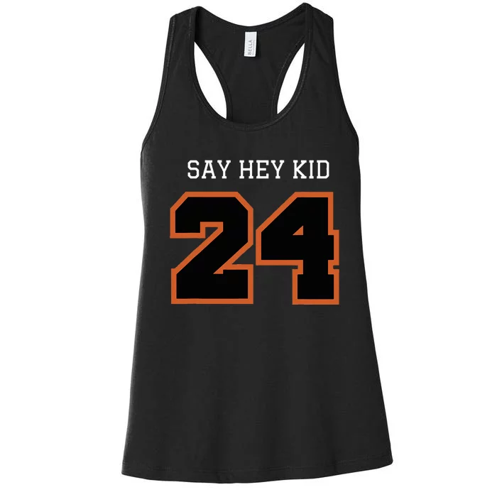 24 Say Hey Women's Racerback Tank