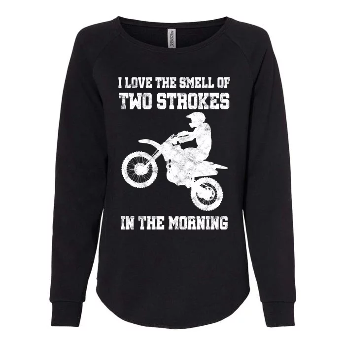 2 Strokes Matter! MX Motocross Dirt Biker Hoodie Gift Idea Womens California Wash Sweatshirt