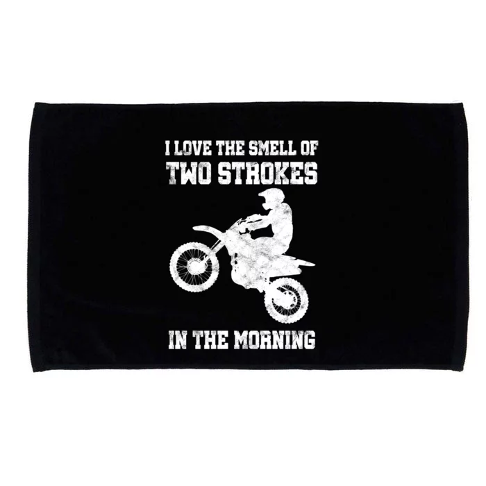 2 Strokes Matter! MX Motocross Dirt Biker Hoodie Gift Idea Microfiber Hand Towel