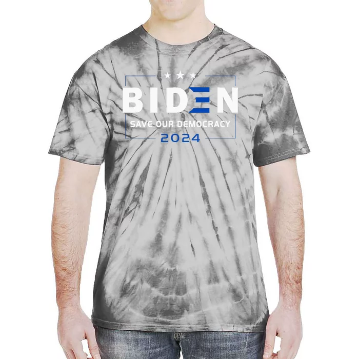 2024 Save Our Democracy Biden America Vote Blue Tie-Dye T-Shirt