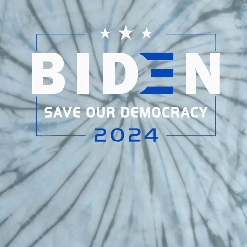 2024 Save Our Democracy Biden America Vote Blue Tie-Dye T-Shirt