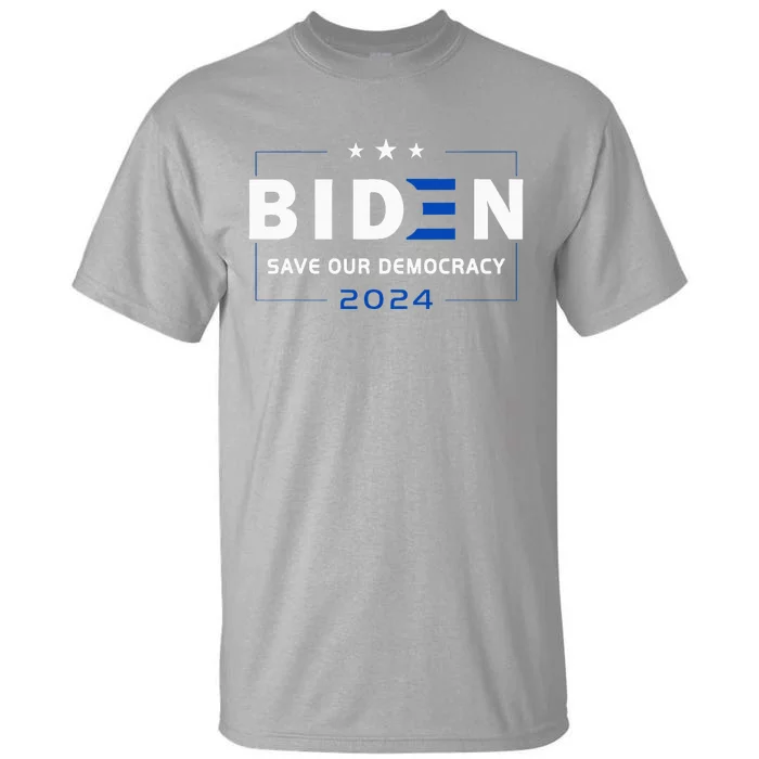 2024 Save Our Democracy Biden America Vote Blue Tall T-Shirt