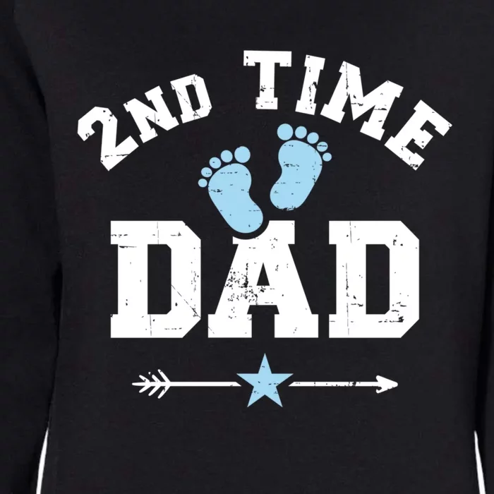 2nd Second Time Dad Announcet Great Gift Womens California Wash Sweatshirt