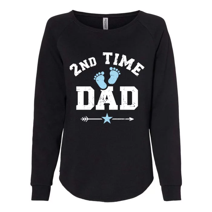 2nd Second Time Dad Announcet Great Gift Womens California Wash Sweatshirt