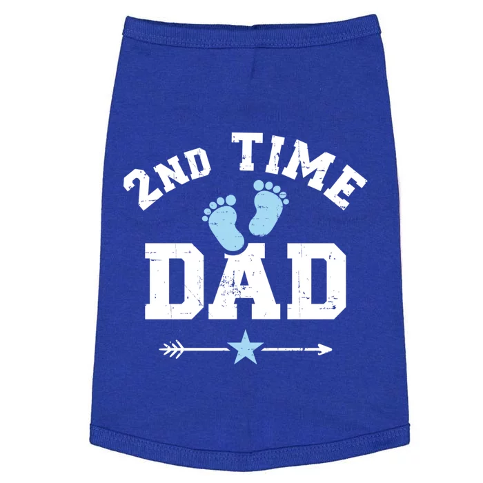 2nd Second Time Dad Announcet Great Gift Doggie Tank