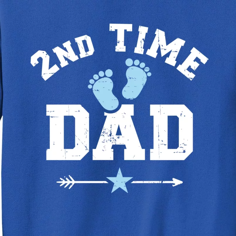 2nd Second Time Dad Announcet Great Gift Tall Sweatshirt