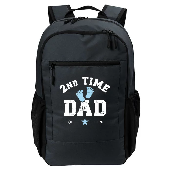 2nd Second Time Dad Announcet Great Gift Daily Commute Backpack