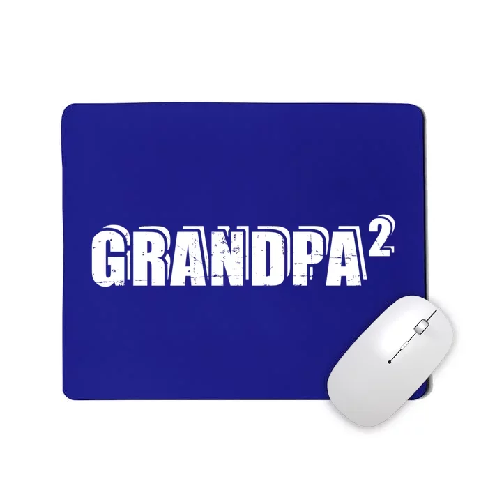 2nd Second Time Grandpa Twins Gift Mousepad