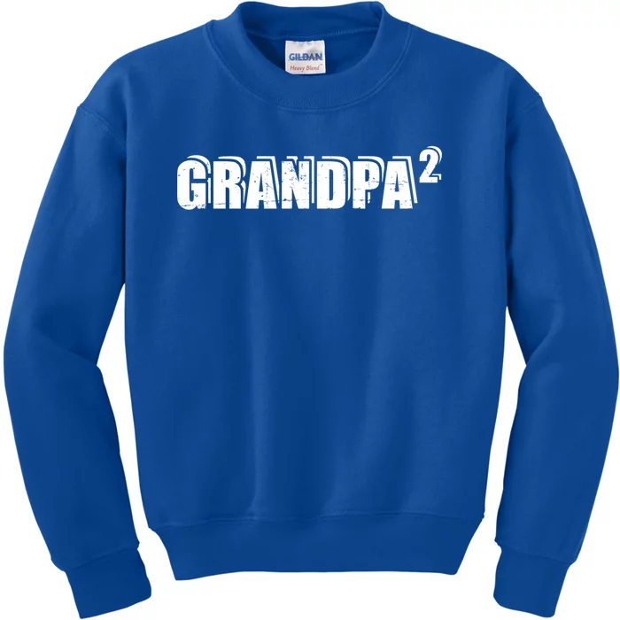 2nd Second Time Grandpa Twins Gift Kids Sweatshirt