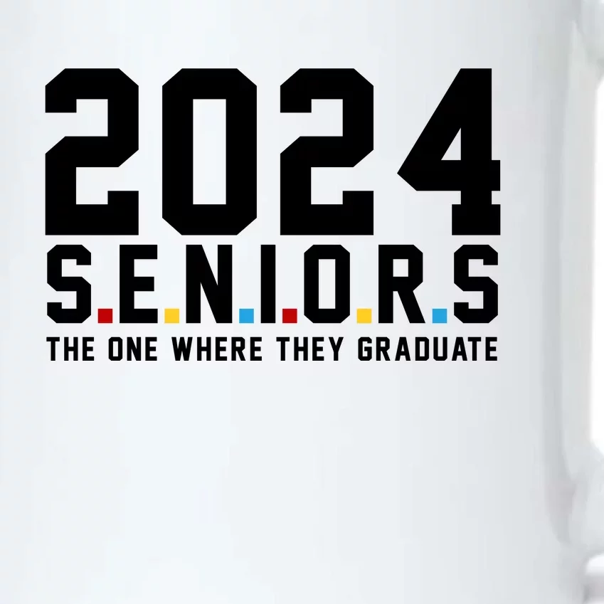 2024 Seniors The One Where They Graduated Black Color Changing Mug