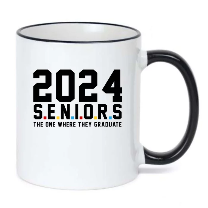 2024 Seniors The One Where They Graduated Black Color Changing Mug