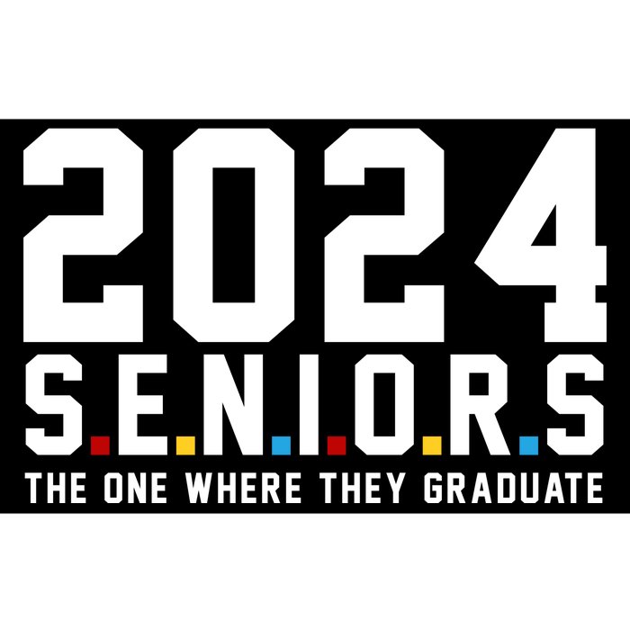 2024 Seniors The One Where They Graduated Bumper Sticker