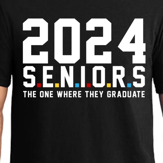 2024 Seniors The One Where They Graduated Pajama Set