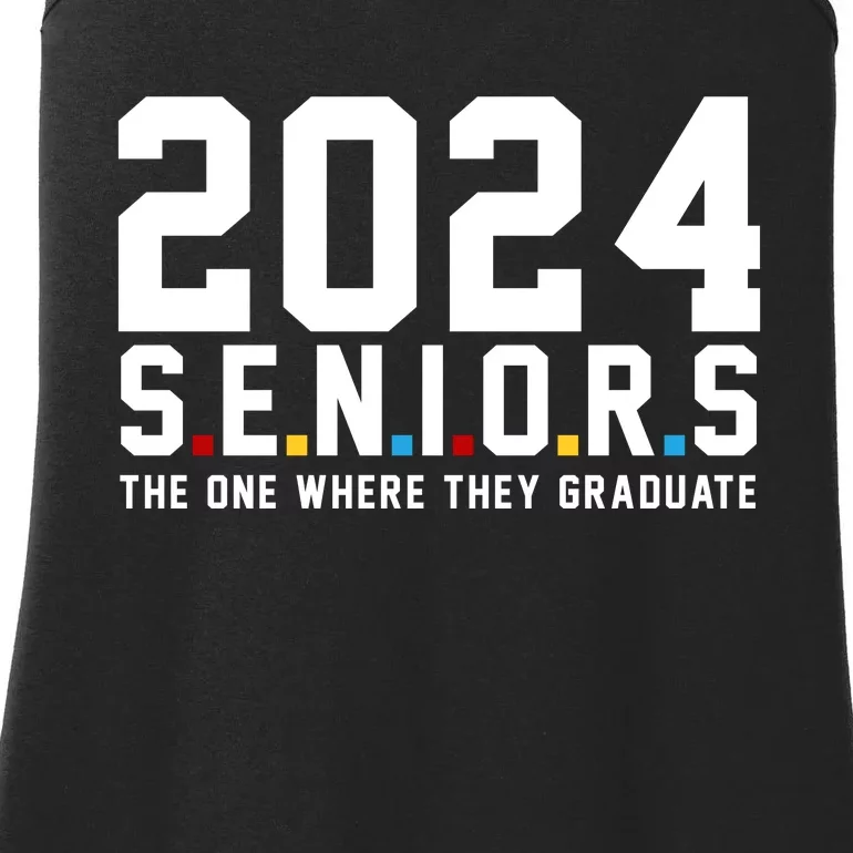 2024 Seniors The One Where They Graduated Ladies Essential Tank