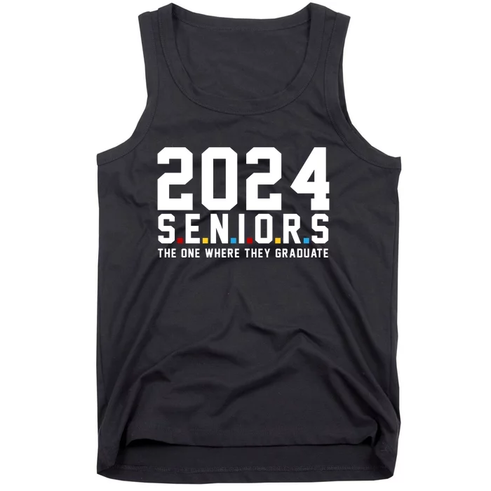 2024 Seniors The One Where They Graduated Tank Top