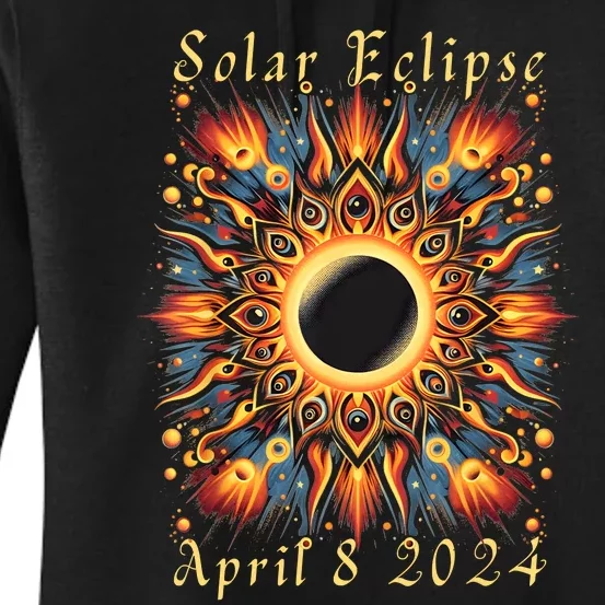 2024 Sun Totality April 8th America Women's Pullover Hoodie