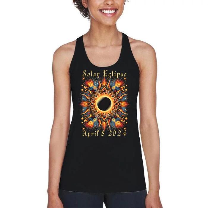 2024 Sun Totality April 8th America Women's Racerback Tank