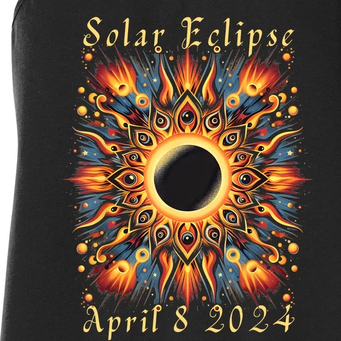 2024 Sun Totality April 8th America Women's Racerback Tank