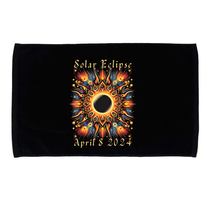 2024 Sun Totality April 8th America Microfiber Hand Towel