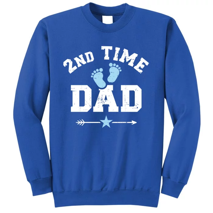 2nd Second Time Dad Announcet Gift Tall Sweatshirt