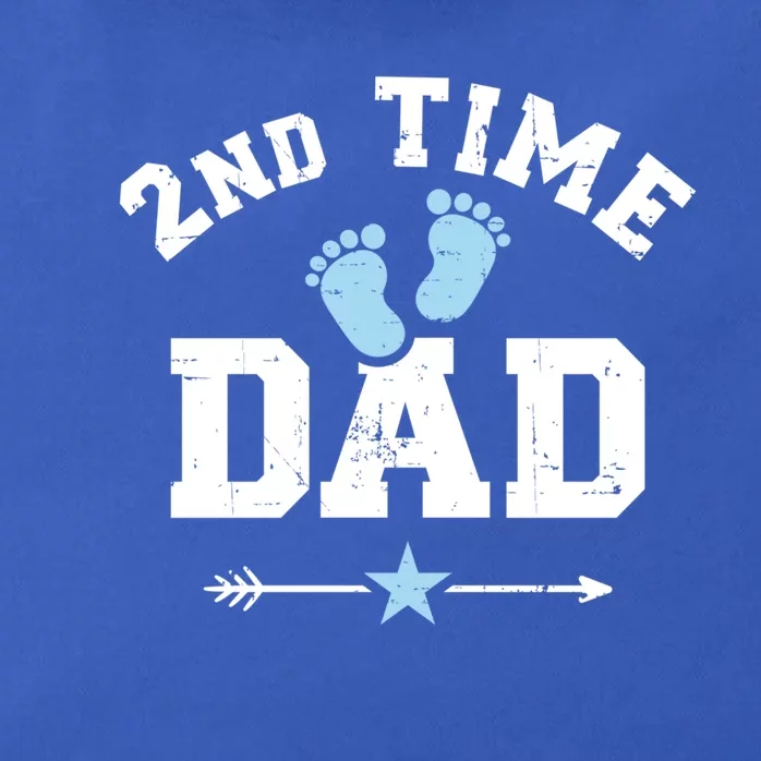 2nd Second Time Dad Announcet Gift Zip Tote Bag