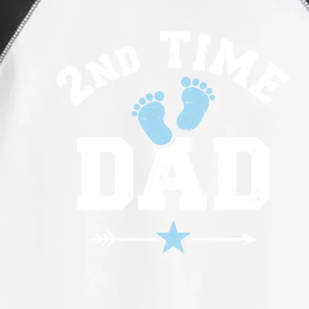 2nd Second Time Dad Announcet Gift Toddler Fine Jersey T-Shirt