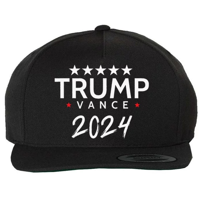 2024 Supporter Trump Vance 2024 Wool Snapback Cap