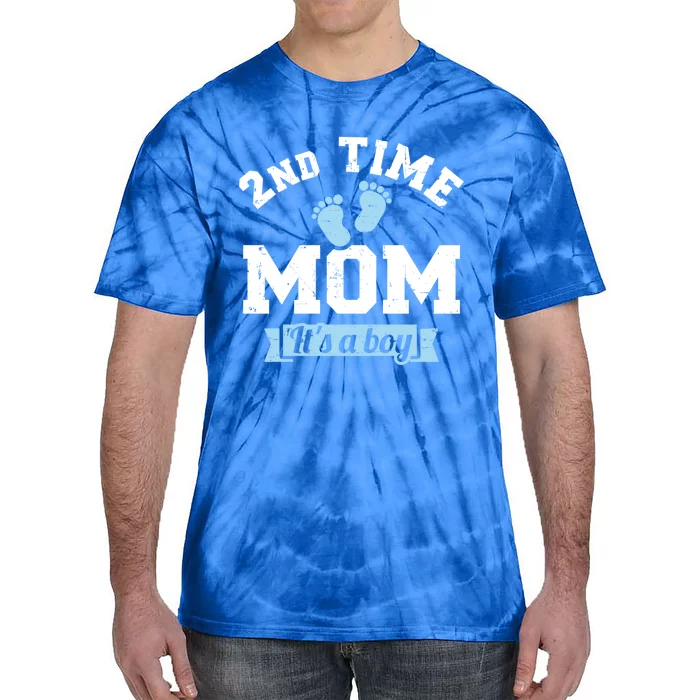 2nd Second Time Mom Of 2 It's A Cute Gift Tie-Dye T-Shirt