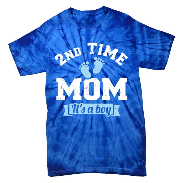 2nd Second Time Mom Of 2 It's A Cute Gift Tie-Dye T-Shirt