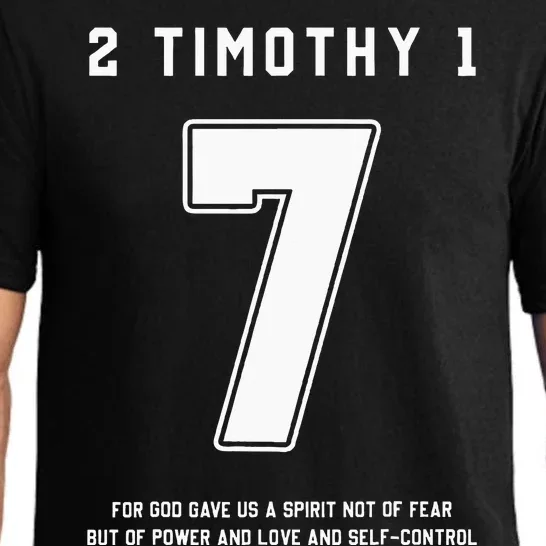 2 Timothy 17 Bible Verse Team Sports Jersey Christian Pajama Set