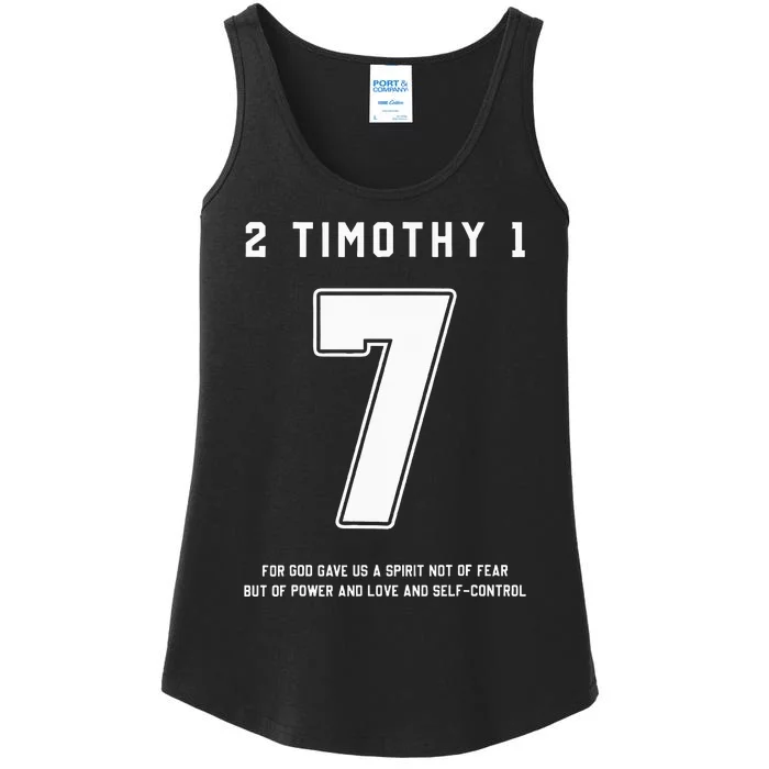 2 Timothy 17 Bible Verse Team Sports Jersey Christian Ladies Essential Tank