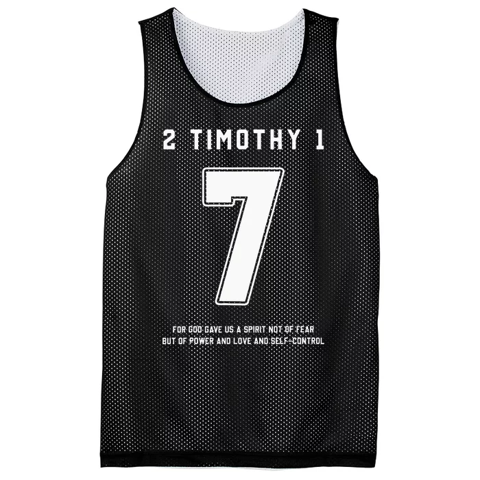 2 Timothy 17 Bible Verse Team Sports Jersey Christian Mesh Reversible Basketball Jersey Tank